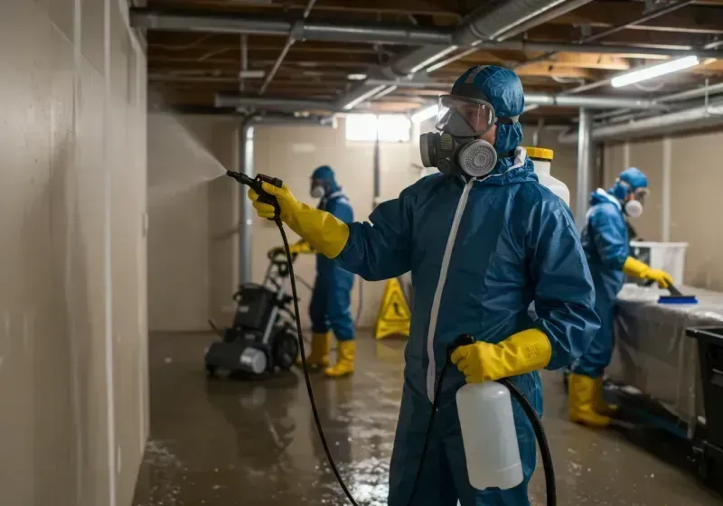 Basement Sanitization and Antimicrobial Treatment process in Ferron, UT